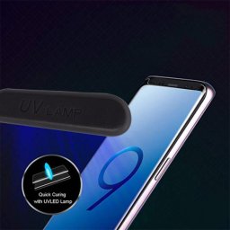 Zastitno staklo UV Glue Full Cover + lampa za Samsung S24 Plus