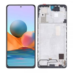 LCD za Xiaomi Redmi Note 10 PRO 4G + touch screen WITH FRAME crni TFT