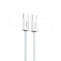USB data kabal MOXOM MX-CB238 60W Type-C na Type-C beli