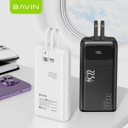 Prenosiva baterija Bavin Power bank 20000mAh 22,5W Type C & Ligtning kabl