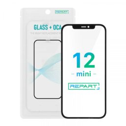 Staklo za touch screen IPhone 12 Mini crno + Oca (REPART)