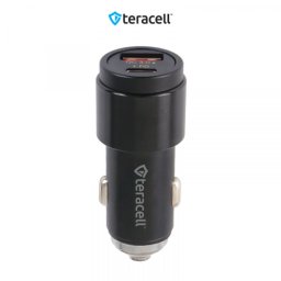 Auto punjac Teracell Evolution TC-11 PD 22.5W + USB QC3.0 20W, 45W (total) sa Lightning kablom crni