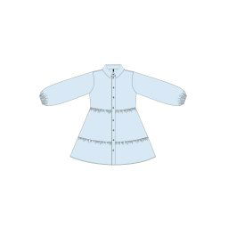 WOMEN'S DRESS L-SU-4007 BLUE