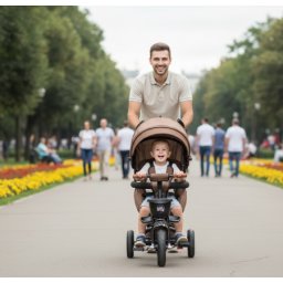 Happybike 420 Tricikl sa rotirajućim sedištem 420 braon