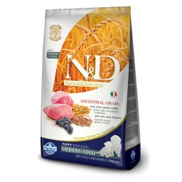 N&D Ancestral Grain hrana za pse Puppy Medium&Maxi - Jagnjetina i borovnica 12kg
