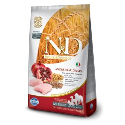 N&D Ancestral Grain hrana za pse Adult Medium&Maxi - Piletina i nar 2.5kg