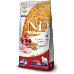 N&D Ancestral Grain hrana za pse Adult Giant&Maxi - Piletina i nar 12kg