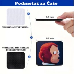 Podmetač za čaše Monkey Puppet Meme