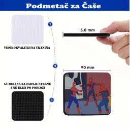 Podmetač za čaše mem čovek pauk