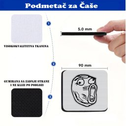 Podmetač za čaše mem Trol