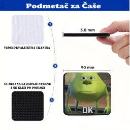 Podmetač za čaše mem Ok