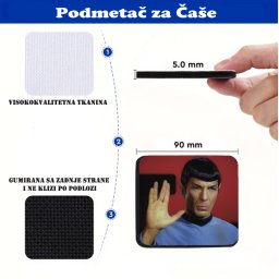 Podmetač za čaše mem Spok
