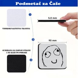 Podmetač za čaše mem Trolface
