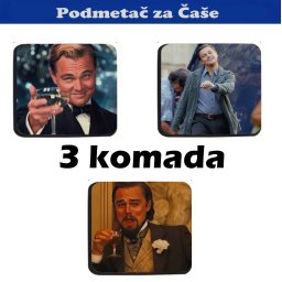 Podmetač za čaše mem DiCaprio (3 kom)