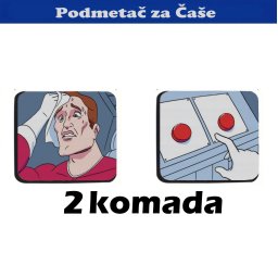 Podmetač za čaše mem (2 kom)