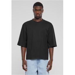 Men's T-shirt oversized Cropped black