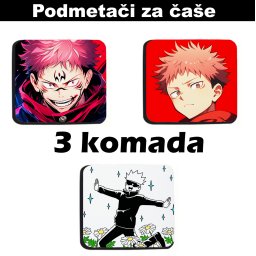 Podmetači za čaše anime Jujutsu Kaisen (3 kom)
