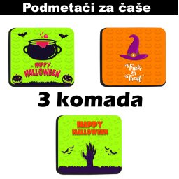Podmetači za čaše Halloween (3 kom)