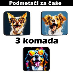 Podmetači za čaše Psi (3 kom)
