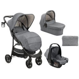Kolica premium 3in1 set Selina Light Grey