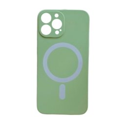 Silikonska futrola Magsafe COLOR iPhone 15 PRO MAX MASLINASTA