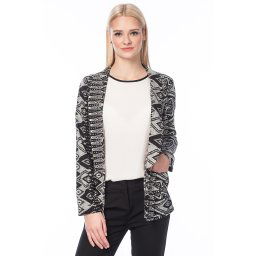 Koton Women's Black Patterned Kimono & Kaftan