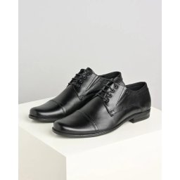 Muške elegantne kožne cipele 4081-01 crne, manjih brojeva (38-39)