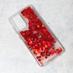 Maska Liquid Heart za Samsung A725F/A726B Galaxy A72 4G/5G (EU) crvena