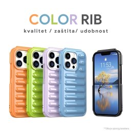 Torbica Color Rib za Xiaomi Redmi Note 13 Pro 4G (EU) zelena