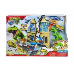 Auto staza dino express wheels sa 2 metalna autica i 1 helikopterom 33524 ( 99/33524 )