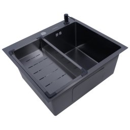 Čelična sudopera SanDonna Grafit Black