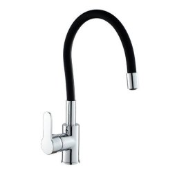 Slavina Crna/Inox sa Fleksibilnim Crevom, 2 Cevi