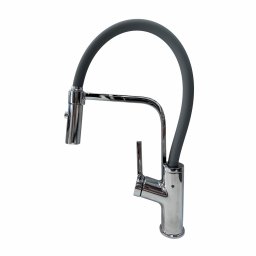 Tuš Slavina Sandonna ANDRA, Inox/Siva Sa Fleksi Crevom Bez Izvlačenja