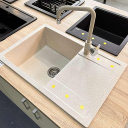 Granitna sudopera Techno 760 sa Adell slavinom – Kompletan set sa sifonom i besplatnom dostavom
