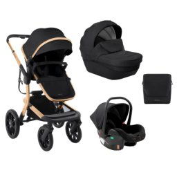 Kikka Boo Kolica Irene premium 3in1 set sa I-SIZE autosedištem i tvrdom korpom Black ( KKB11251 )