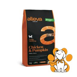 Alleva Natural Puppy Maxi Dog Chicken&Pumpkin 2kg, Piletina i Bundeva