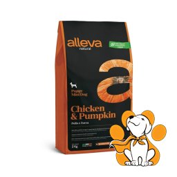 Alleva Natural Puppy Mini Dog Chicken&Pumpkin 2kg, Hrana Sa Piletinom i Bundevom