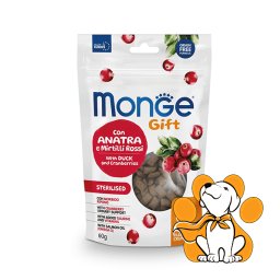 Monge Filled And Crunchy Sterilised Poslastice, 60g, Pačetina sa Brusnicom