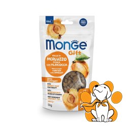Monge Meat Minis Poslastice Za Mačke, 50g, Bakalar sa Kajsijom