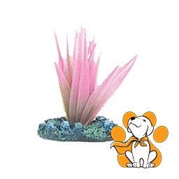 Flamingo Plastično Bilje Za Dno Akvarijuma, Pink, S - 5cm