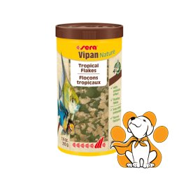 Sera Vipan Nature, Osnovna Hrana Za Akvarijumske Ribe U Listićima, 210g