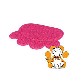 Trixie Prostirka Za Mačke, Za Čišćenje Šapa, PVC, Oblik Šapice, Ciklama 40x30cm