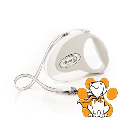 Flexi Style Povodac Sa Trakom i Regulacijom Za Pse Do 12kg, 3m, Bela