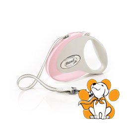 Flexi Style Povodac Sa Trakom i Regulacijom Za Pse Do 12kg, 3m, Roze