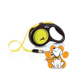 Flexi Povodac Za Pse New Classic Neon Reflect, 5m, Do 25kg