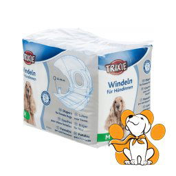 Trixie Diapers Female, Pelene Za Ženke - 12 Komada, 32-48cm, M