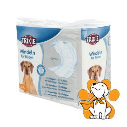 Trixie Diapers Male, Pelene Za Mužjake - 12 Komada, 60-80cm, L-XL