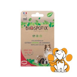 Biospotix Antiparazitska Ogrlica za Velike Pse Preko 20kg, Obim 75cm