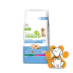 Natural Trainer Maxi Junior with Fresh Chicken 12kg, Sveža Piletina za Mlade Pse
