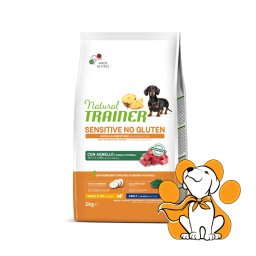 Natural Trainer Sensitive No Gluten Small&Toy Adult with Lamb 2kg, Za Male Rase